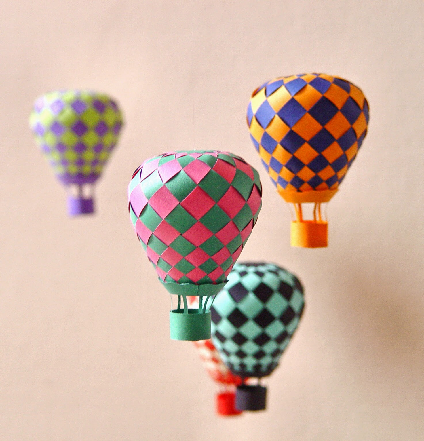 Diy Baloon Mobile 気球モビールを作ろう Mazourka Iris