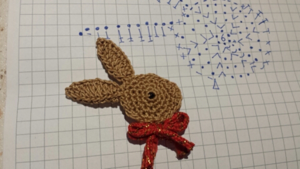 ＜趣味＞無料編み図付きウサギのモチーフ MazourkaIris
