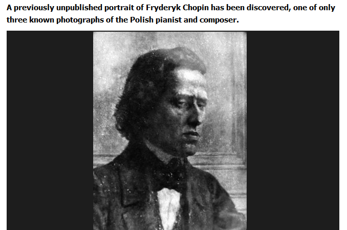 ショパンの新しい写真発見 Mazourka Iris