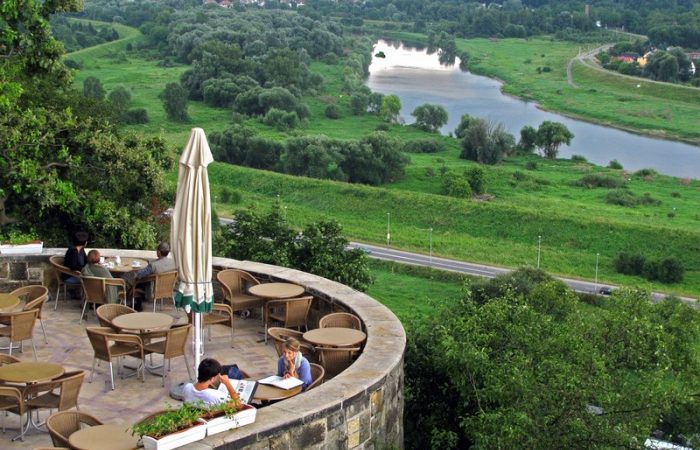 クラクフ景色のいいレストラン