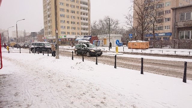 冬のワルシャワ雪景色