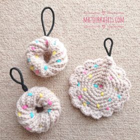 Crochet-diagrams/acrylicspongeアクリルたわし編み図