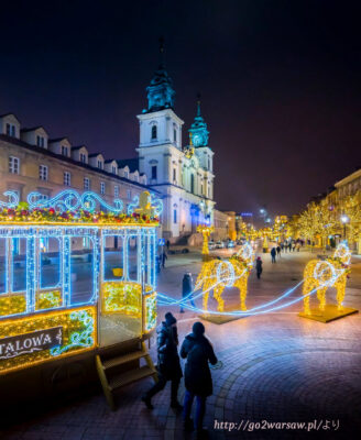 2020ワルシャワのクリスマスイルミネーション