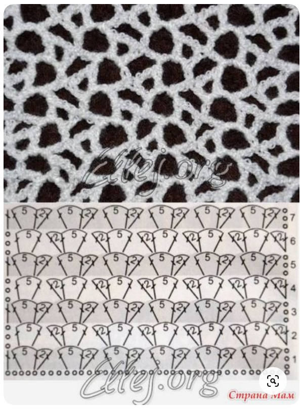 free-crochet-pattern-stitches-diagram無料レース編み図
