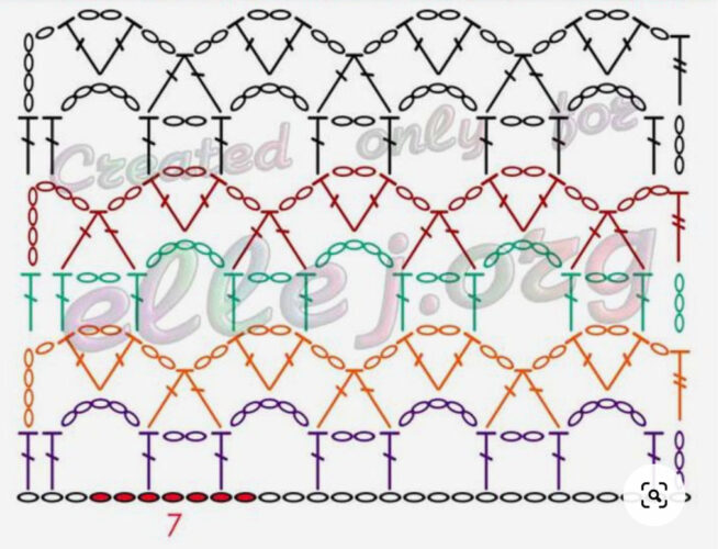 free-crochet-pattern-stitches-diagram無料レース編み図circle