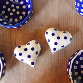 ポーリッシュポッタリーマニュファクトゥラ社manufakturaボウルハートの小物入れ