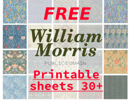 ウィリアム・モリス印刷無料freeprintable-williamMorris