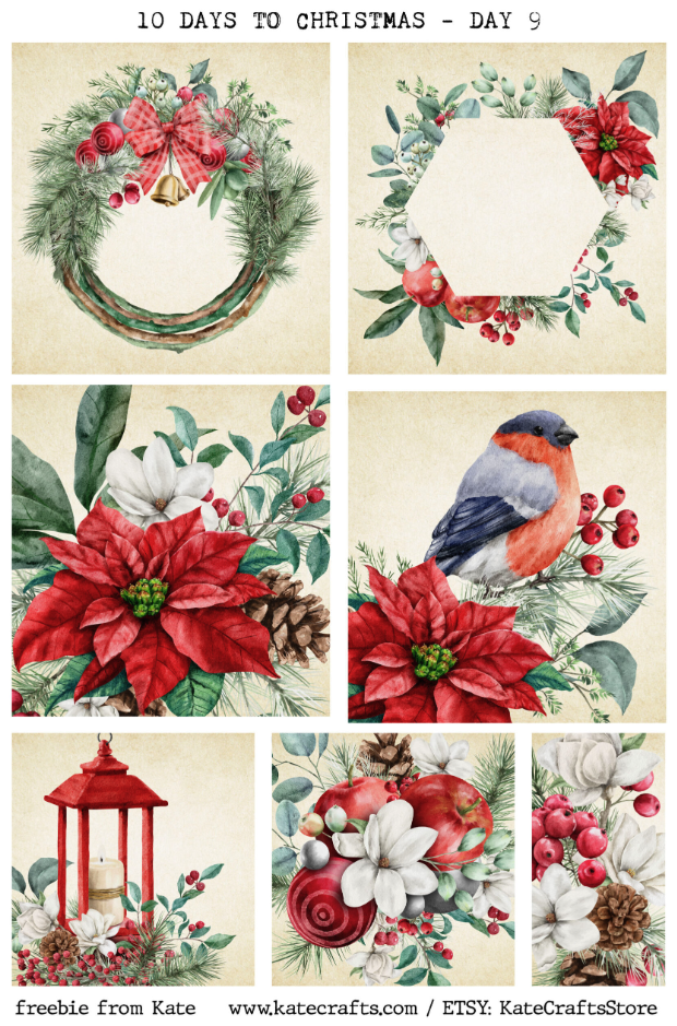 christmas-collage-freebie-sheets-from-katie-印刷無料クリスマスコラージュシート