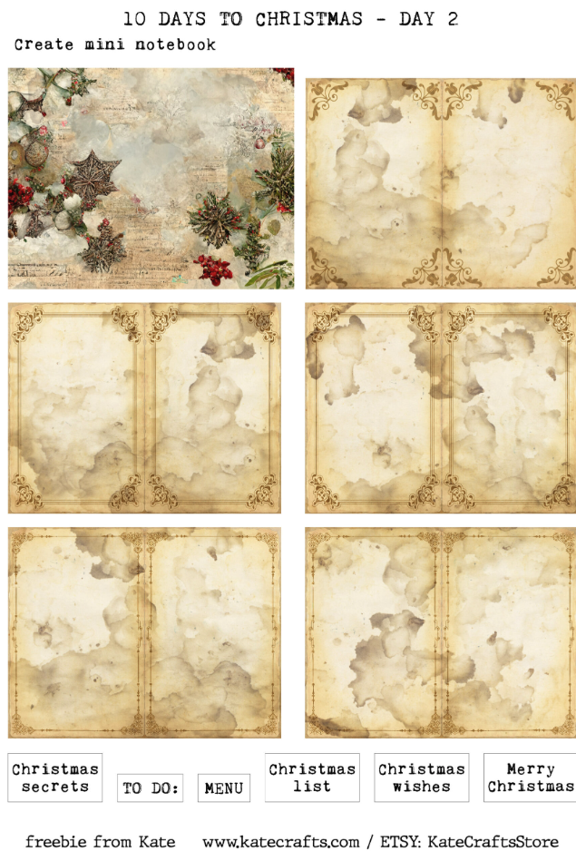 christmas-collage-freebie-sheets-from-katie-印刷無料クリスマスコラージュシート