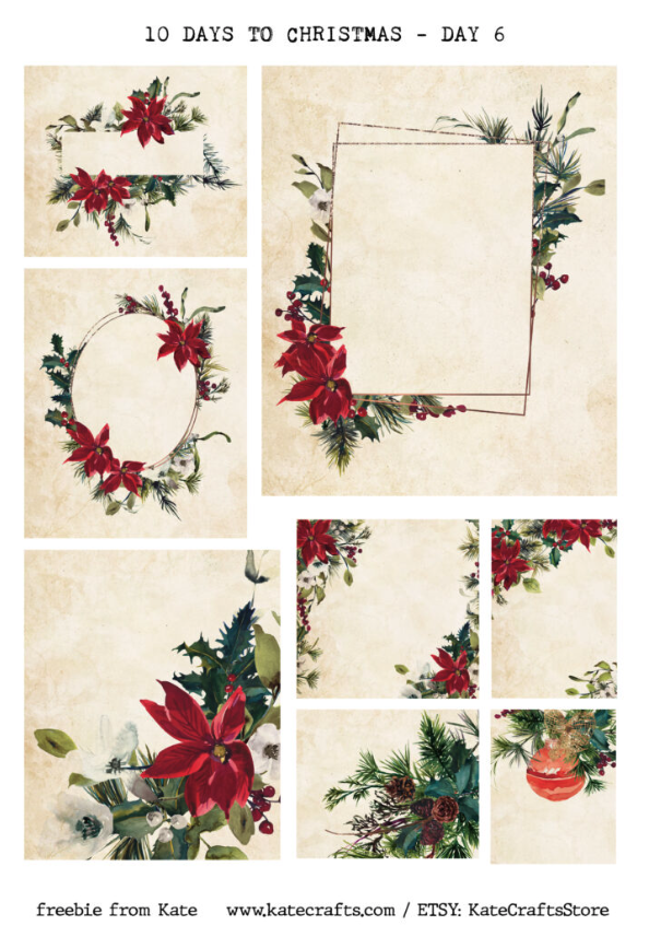 christmas-collage-freebie-sheets-from-katie-印刷無料クリスマスコラージュシート