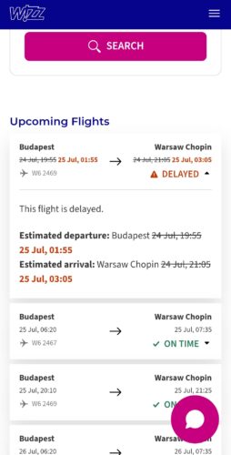 wizzウィズエアー遅延LCCブダペスト空港バウチャーラウンジ