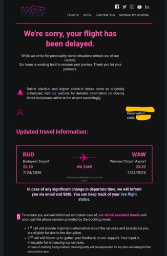 wizzウィズエアー遅延LCCブダペスト空港バウチャーラウンジ