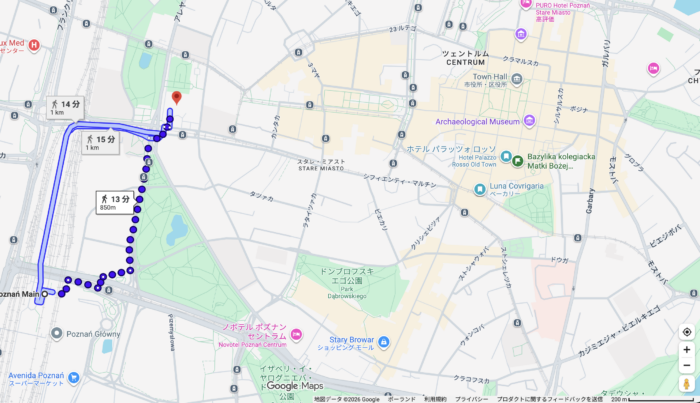 ポーゼン城ポズナン観光地おすすめカフェポーランド